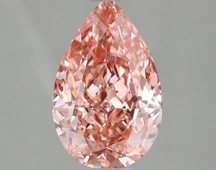 1.23 Ct. Fancy Vivid Pink Pear Lab Grown Diamond
