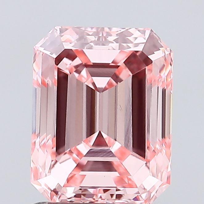 1.56 Ct. Fancy Vivid Pink Emerald Lab Grown Diamond
