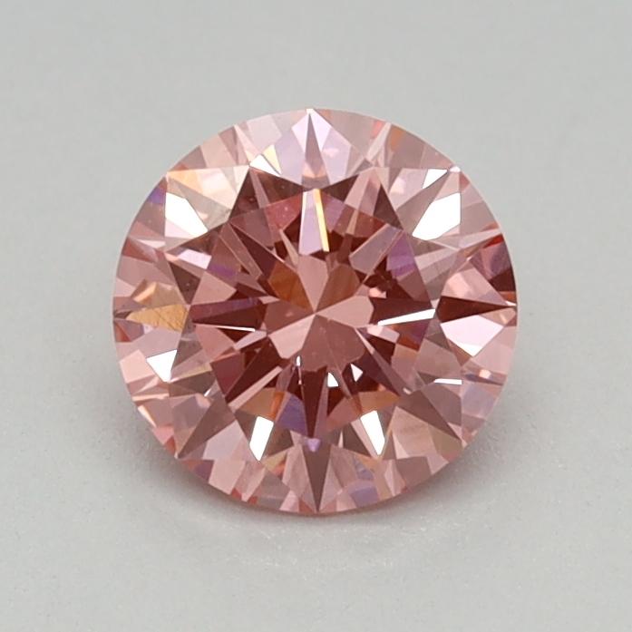 0.44 Ct. Fancy Vivid Pink Round Lab Grown Diamond