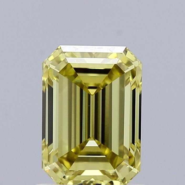 1.02 Ct. Fancy Intense Yellow Emerald Lab Grown Diamond