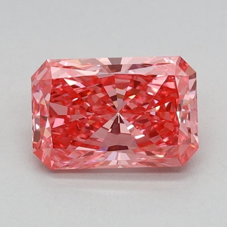0.75 Ct. Fancy Vivid Pink Radiant Lab Grown Diamond