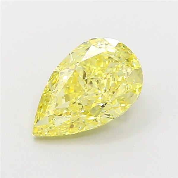 2.53 Ct. Fancy Intense Yellow Pear Lab Grown Diamond