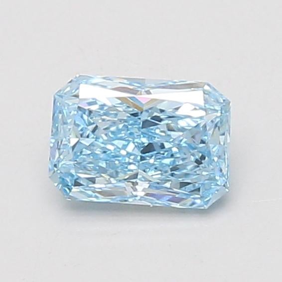 0.65 Ct. Fancy Vivid Blue Radiant Lab Grown Diamond