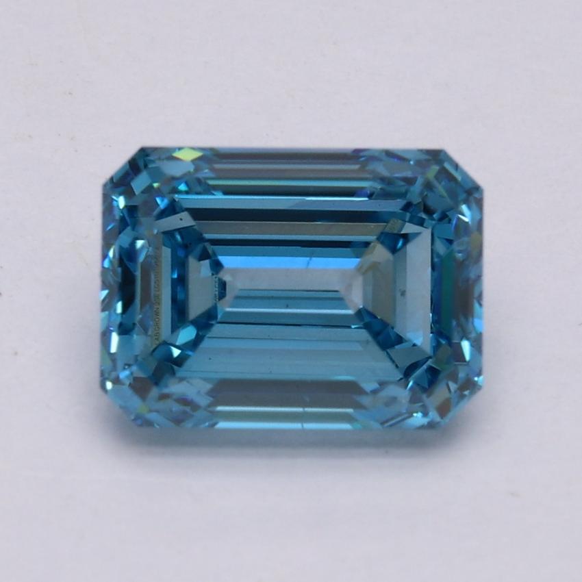 1.85 Ct. Fancy Intense Blue Emerald Lab Grown Diamond
