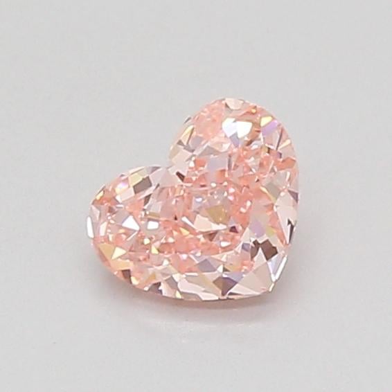 0.55 Ct. Fancy Vivid Pink Heart Lab Grown Diamond