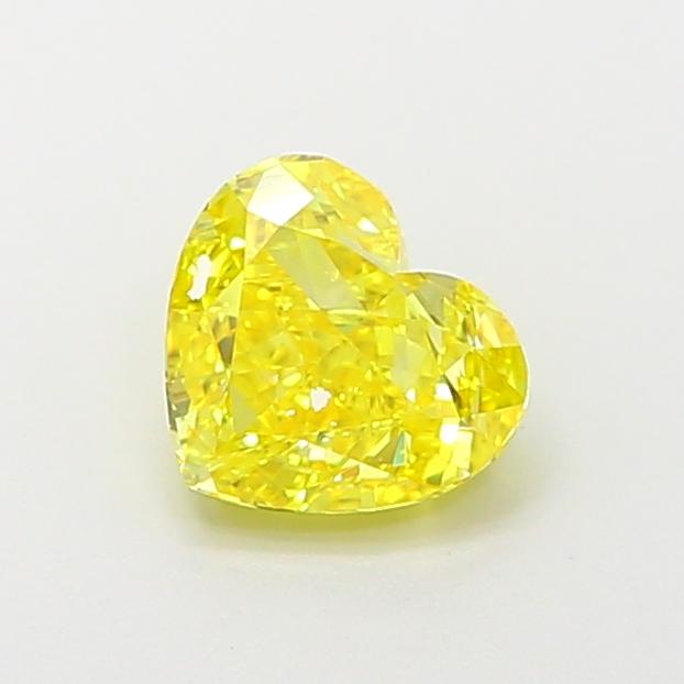 1.05 Ct. Fancy Vivid  Yellow Heart Lab Grown Diamond