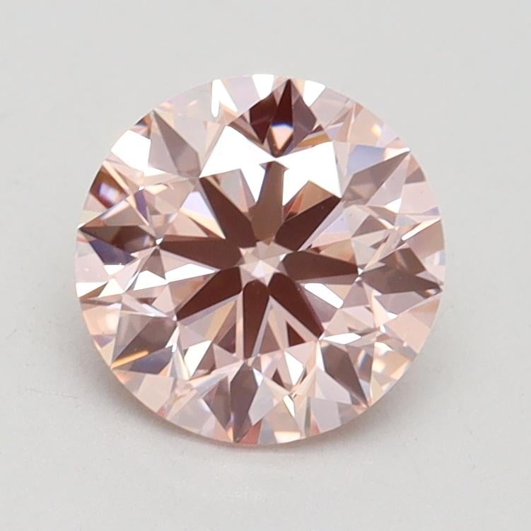 1.43 Ct. Fancy Intense Pink Round Lab Grown Diamond