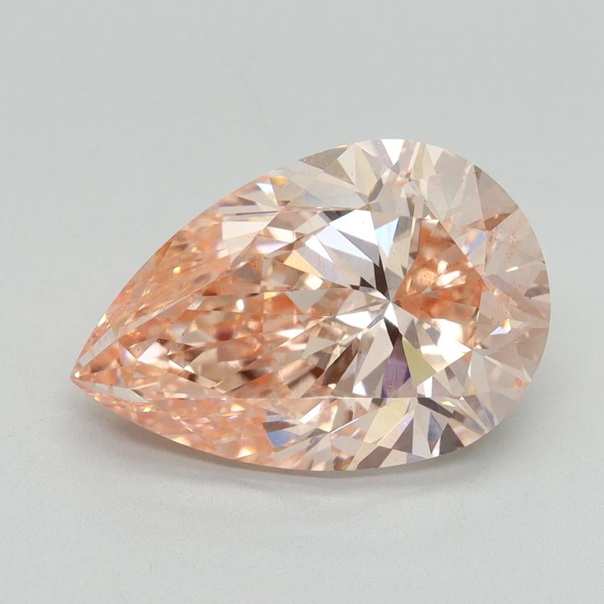6.02 Ct. Fancy Intense Pink Pear Lab Grown Diamond