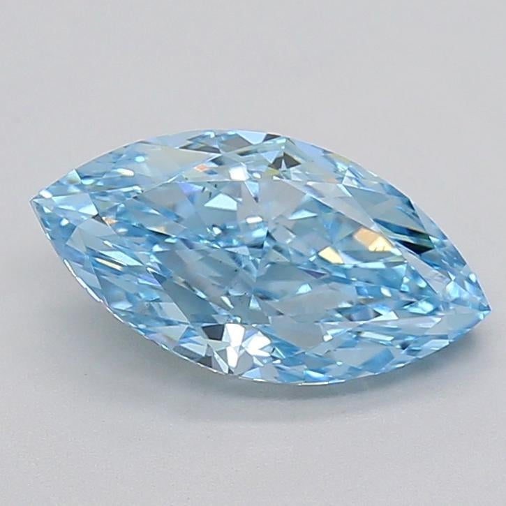2.59 Ct. Fancy Vivid  Blue Marquise Lab Grown Diamond