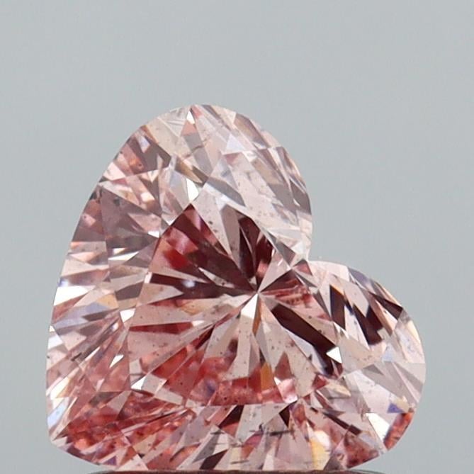1.02 Ct. Fancy Intense  Pink Heart Lab Grown Diamond