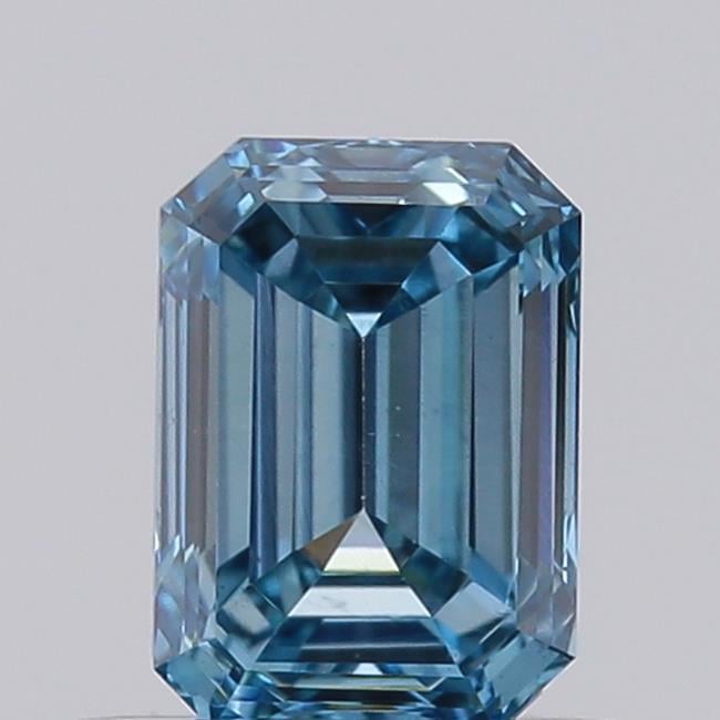0.52 Ct. Fancy Vivid  Blue Emerald Lab Grown Diamond