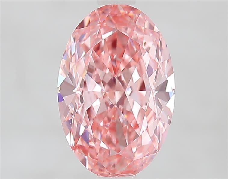 2.09 Ct. Fancy Vivid  Pink Oval Lab Grown Diamond