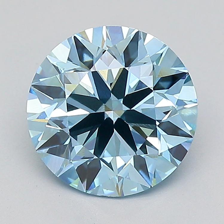 3.01 Ct. Fancy Blue Round Lab Grown Diamond