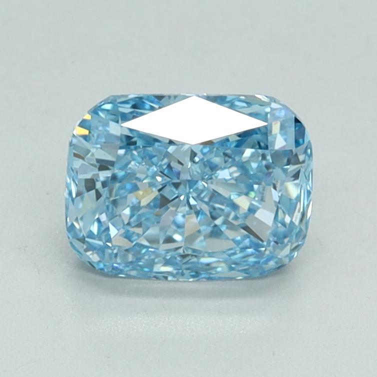 1.04 Ct. Fancy Vivid Blue Cushion Lab Grown Diamond
