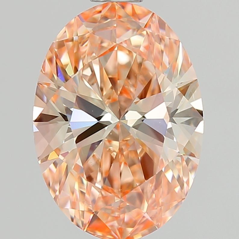 1.28 Ct. Fancy Intense Pink Oval Lab Grown Diamond