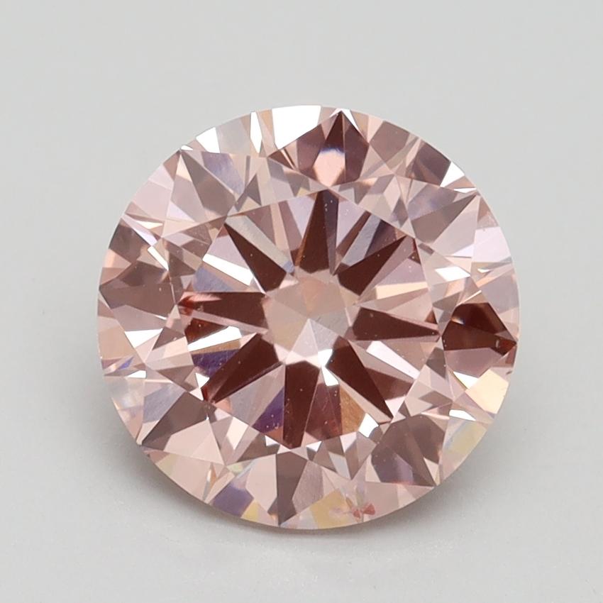 2.21 Ct. Fancy Intense Pink Round Lab Grown Diamond