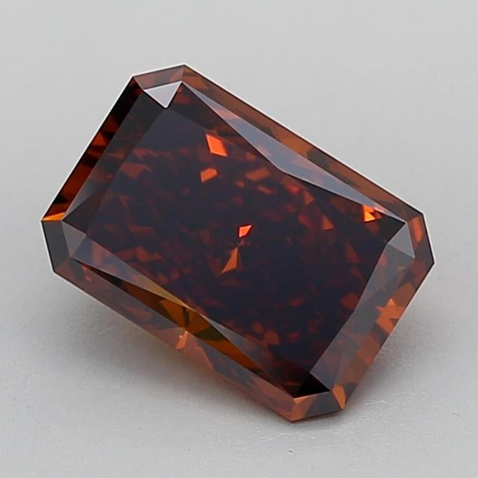 2.22 Ct. Fancy Deep Orange Radiant Lab Grown Diamond