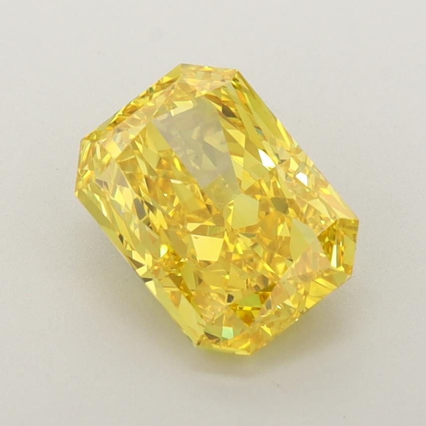 2.16 Ct. Fancy Vivid  Yellow Radiant Lab Grown Diamond