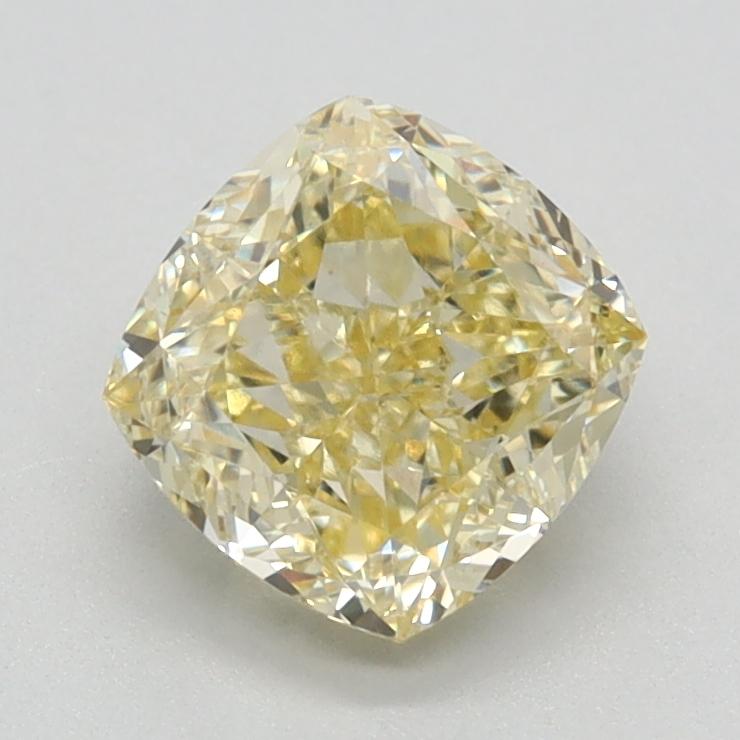 1.32 Ct. Fancy Intense Yellow Cushion Lab Grown Diamond