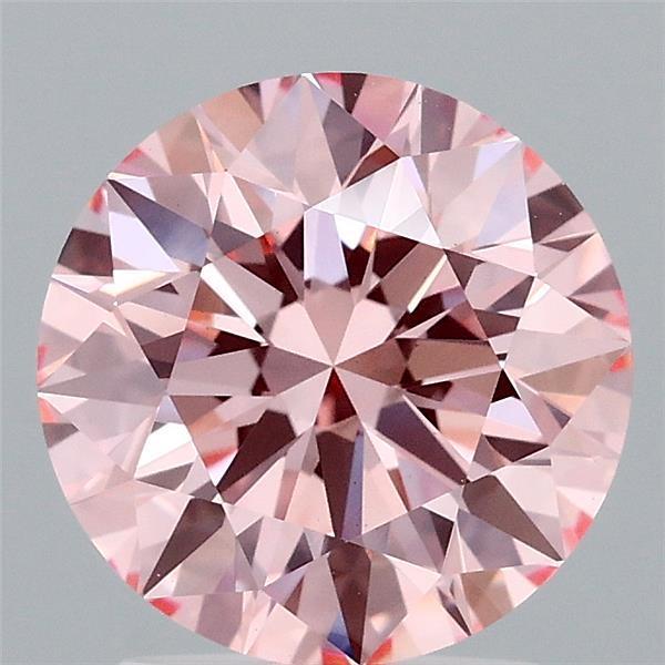2.17 Ct. Fancy Vivid Pink Round Lab Grown Diamond
