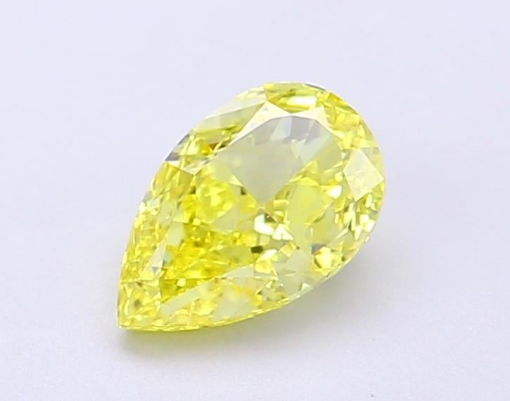 1.00 Ct. Fancy Vivid Yellow Pear Lab Grown Diamond