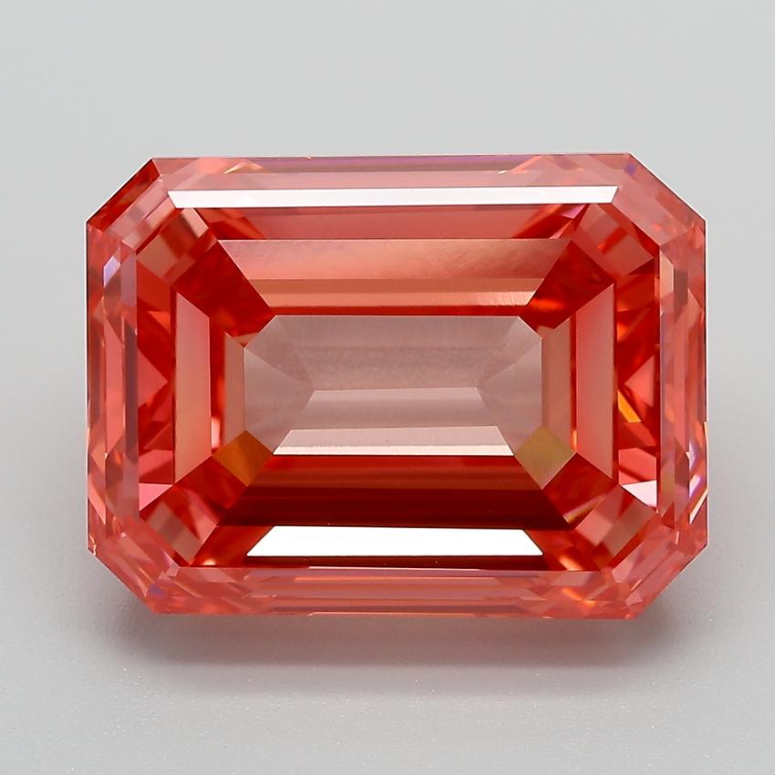11.96 Ct. Fancy Red Emerald Lab Grown Diamond
