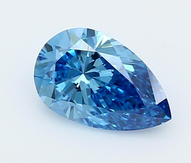 1.04 Ct. Fancy Vivid  Blue Pear Lab Grown Diamond