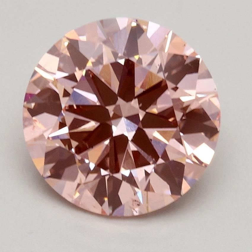 2.07 Ct. Fancy Intense Pink Round Lab Grown Diamond