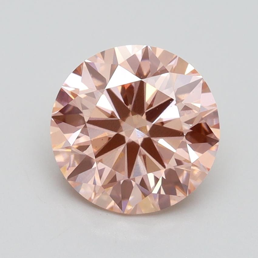 2.02 Ct. Fancy Intense Pink Round Lab Grown Diamond