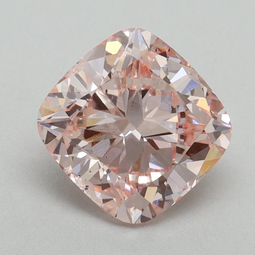2.01 Ct. Fancy Intense Pink Cushion Lab Grown Diamond