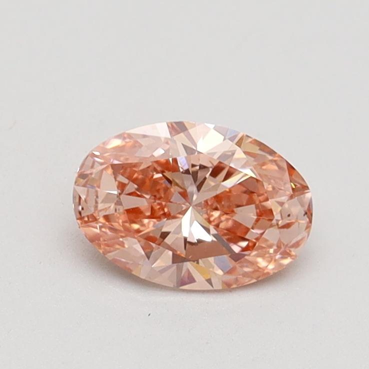 0.53 Ct. Fancy Intense Pink Oval Lab Grown Diamond