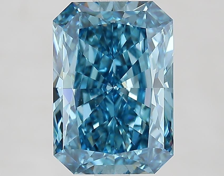 3.05 Ct. Fancy Vivid Blue Radiant Lab Grown Diamond