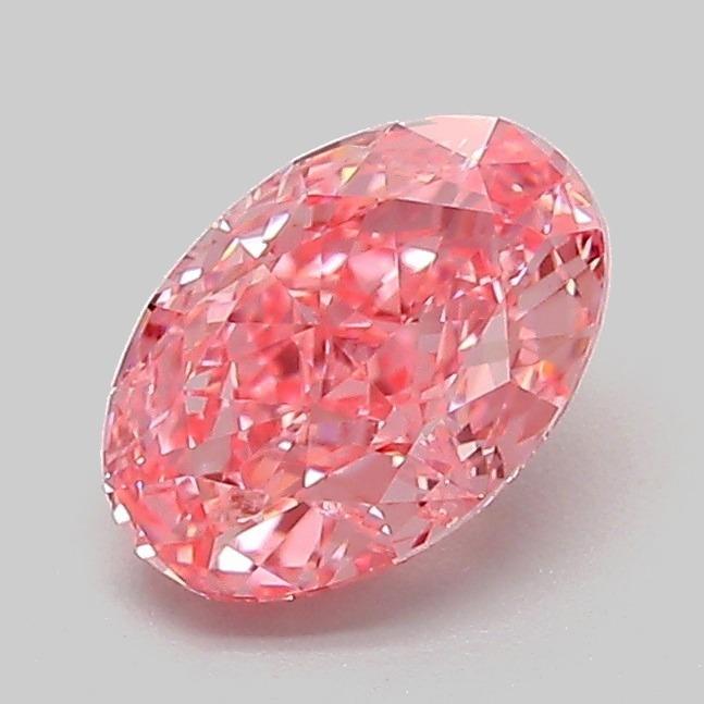 1.05 Ct. Fancy Vivid Pink Oval Lab Grown Diamond