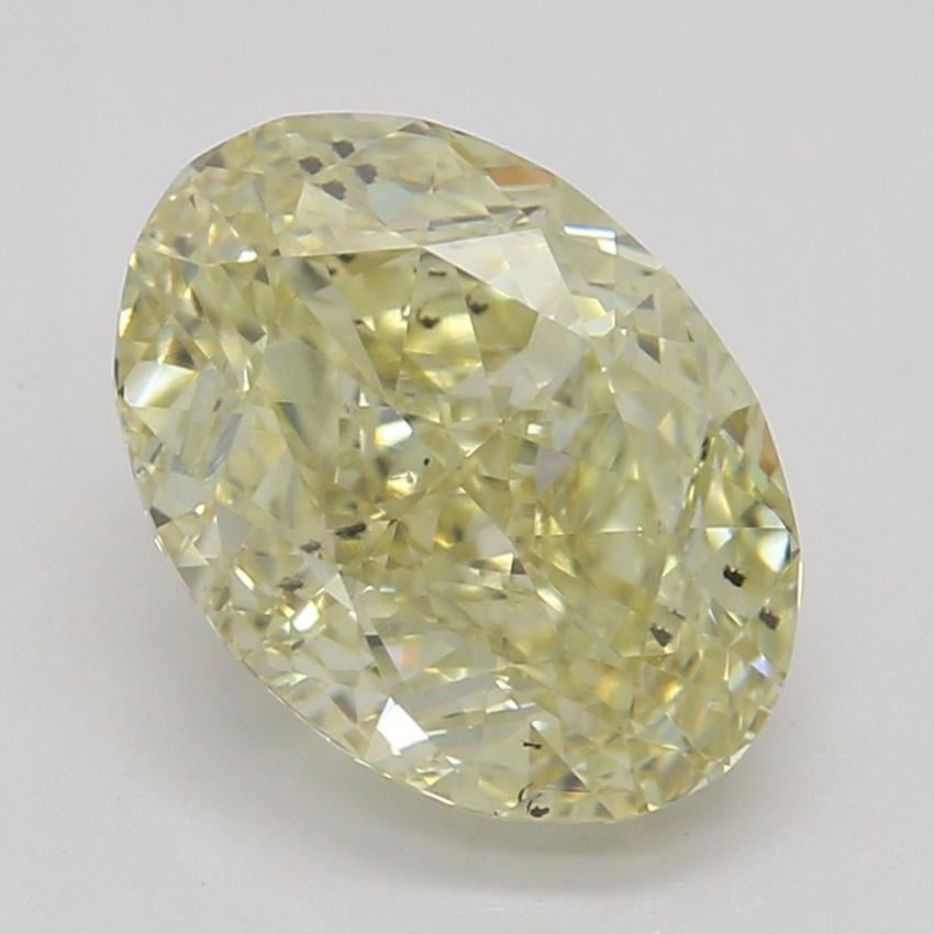 1.72 Ct. Fancy Light Yellow Oval Diamond