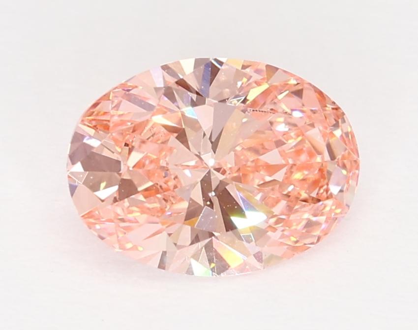 1.00 Ct. Fancy Vivid Pink Oval Lab Grown Diamond