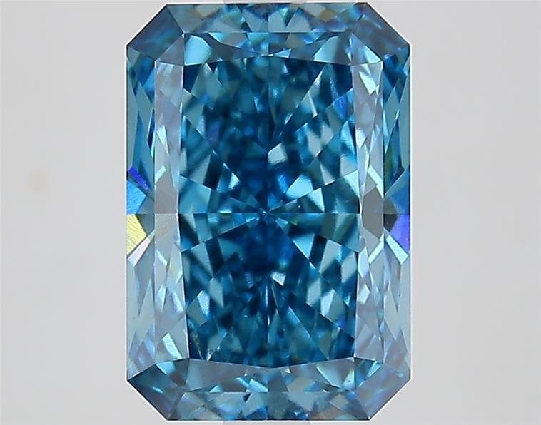3.30 Ct. Fancy Vivid  Blue Radiant Lab Grown Diamond