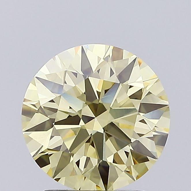 2.04 Ct. Fancy Light Yellow Round Lab Grown Diamond