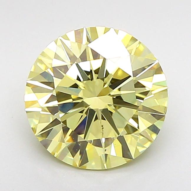 2.02 Ct. Fancy Light  Yellow Round Lab Grown Diamond