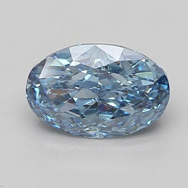 1.53 Ct. Fancy Vivid Blue Oval Lab Grown Diamond