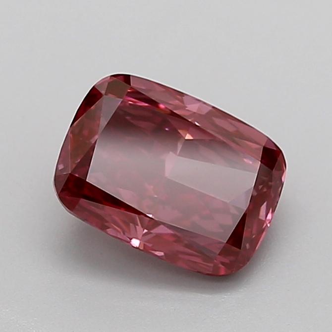 2.08 Ct. Fancy Vivid Pink Cushion Lab Grown Diamond