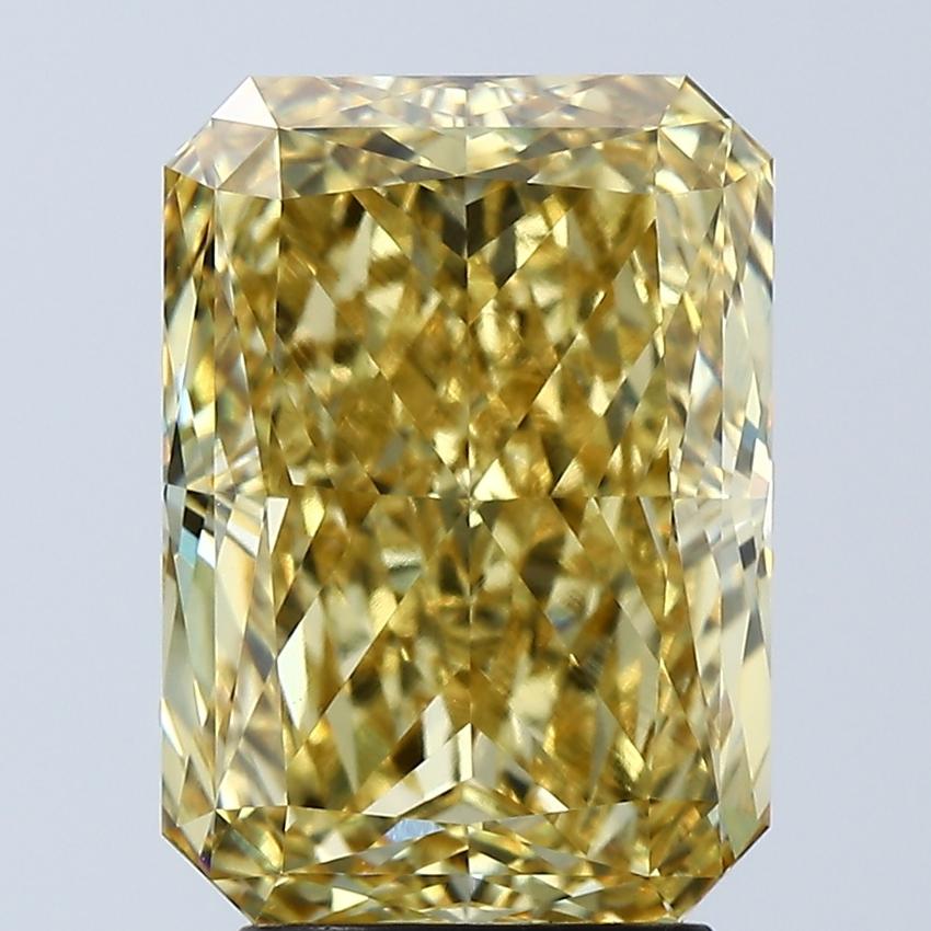 4.04 Ct. Fancy Vivid Yellow Radiant Lab Grown Diamond