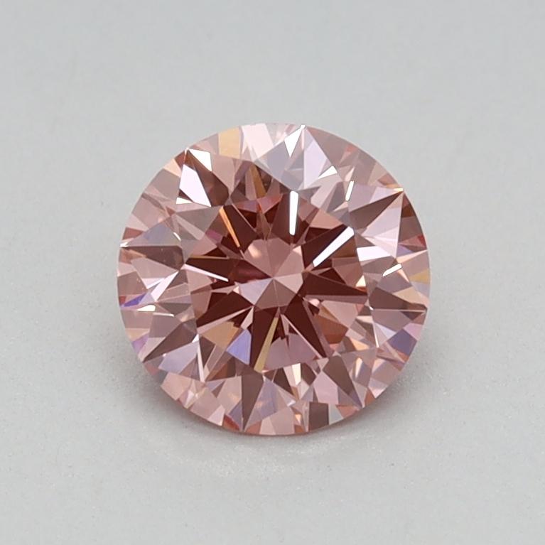 0.52 Ct. Fancy Vivid Pink Round Lab Grown Diamond