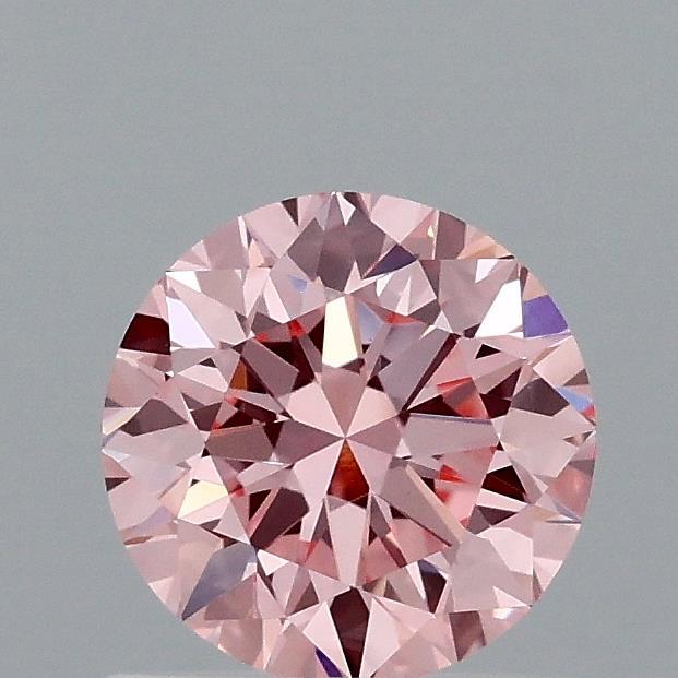 0.90 Ct. Fancy Vivid Pink Round Lab Grown Diamond