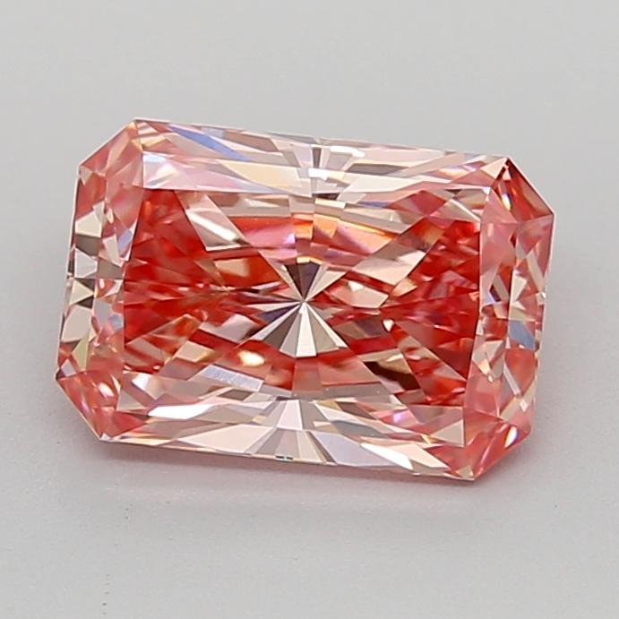 1.51 Ct. Fancy Intense  Pink Radiant Lab Grown Diamond