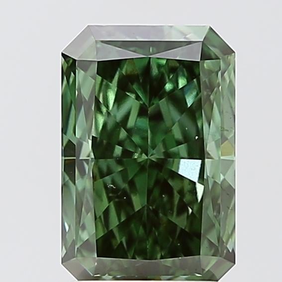 2.02 Ct. Fancy Vivid Green Radiant Lab Grown Diamond