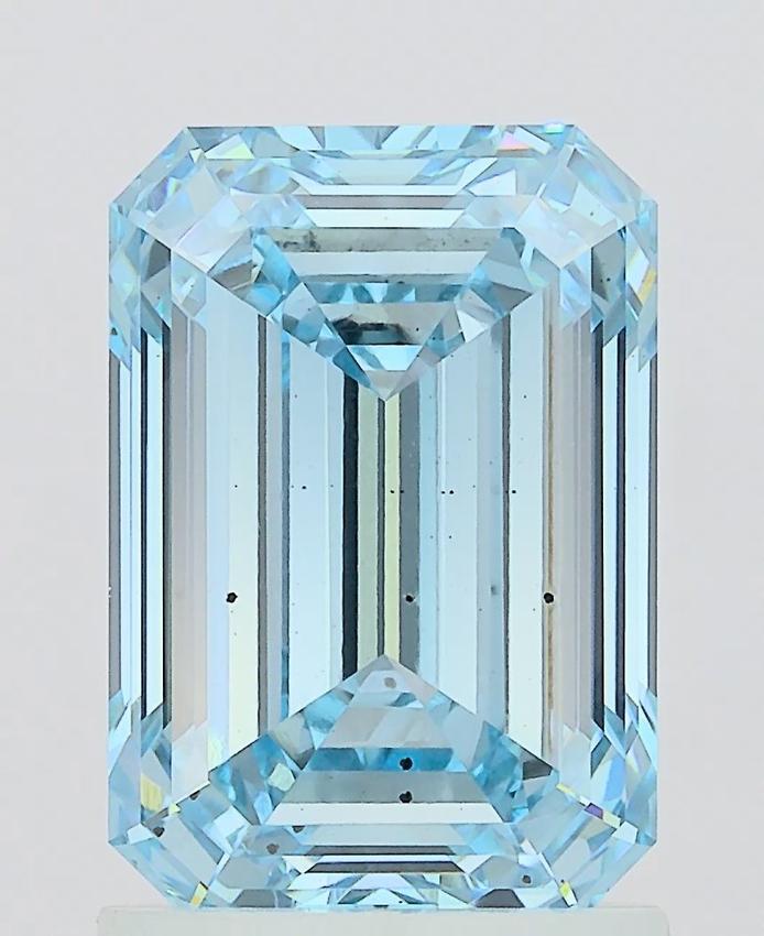 2.09 Ct. Fancy Vivid Blue Emerald Lab Grown Diamond