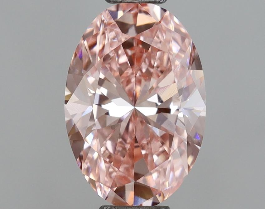 1.02 Ct. Fancy Vivid Pink Oval Lab Grown Diamond