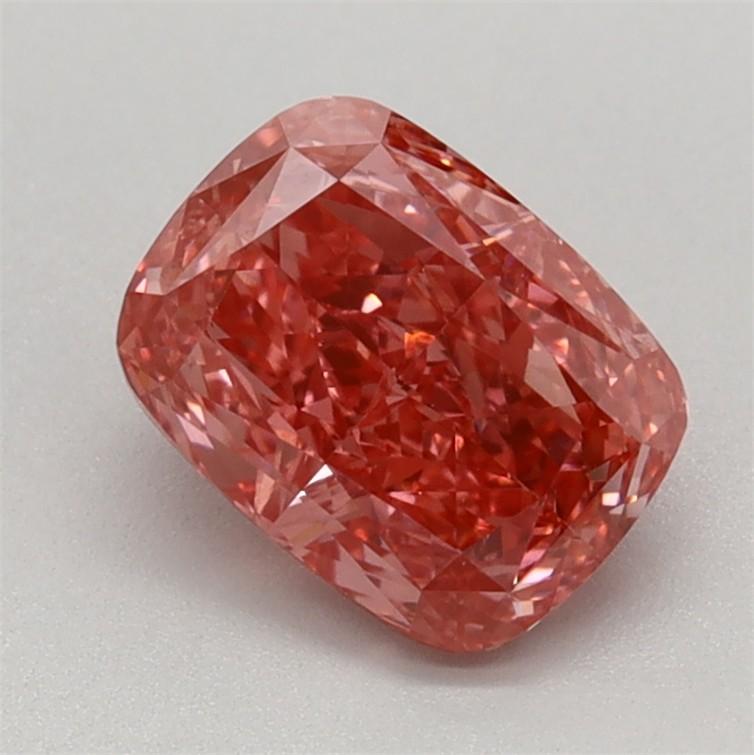 1.02 Ct. Fancy Vivid Pink Cushion Lab Grown Diamond