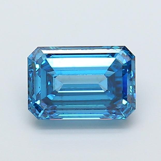 1.70 Ct. Fancy Vivid Blue Emerald Lab Grown Diamond