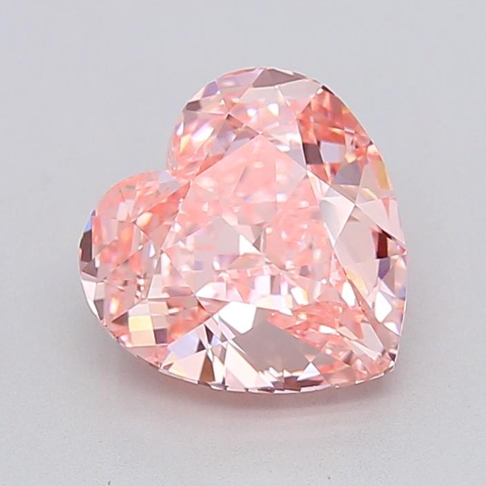 3.02 Ct. Fancy Vivid  Pink Heart Lab Grown Diamond